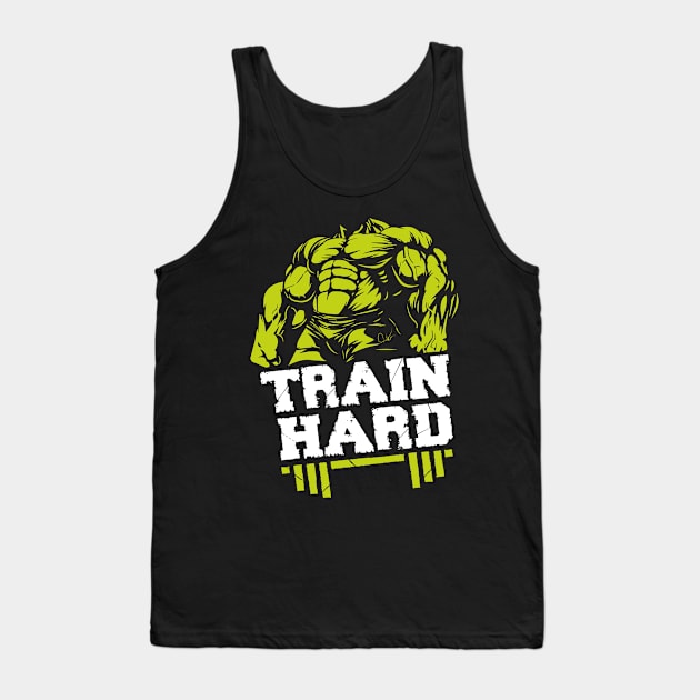 Train Hard GYM Tank Top by SHOOP FIKRA